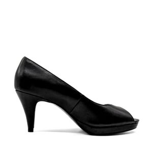 New Women's Mylah Peep Toe Black Stiletto Pump By Jenn Ardor